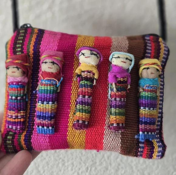 Colorful Handmade Doll Purse - Picture 4 of 6